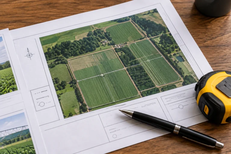 Field layout and irrigation planning documents