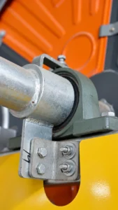 JP series inlet pipe and bearing support detail