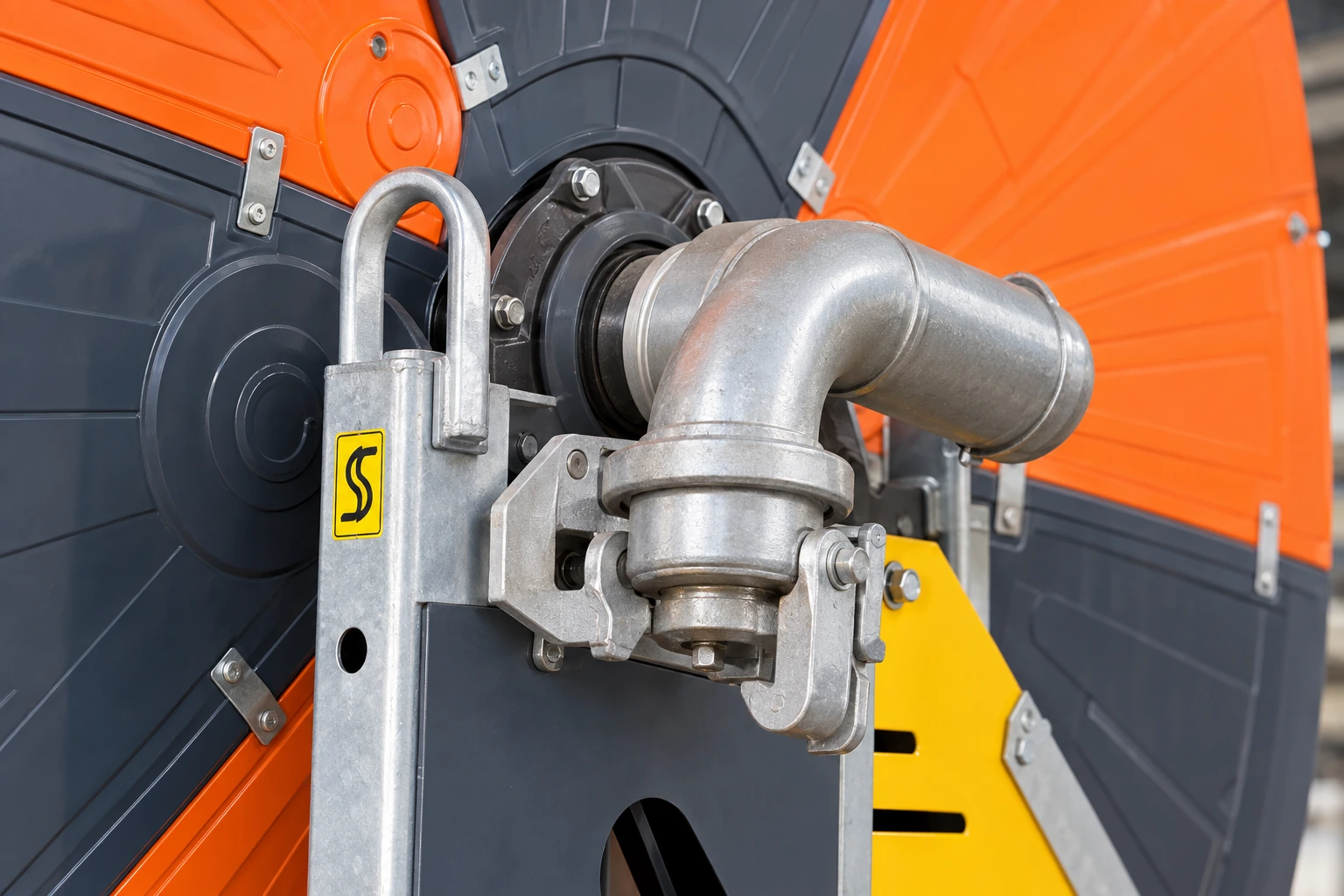 Reel drive and galvanized coupling