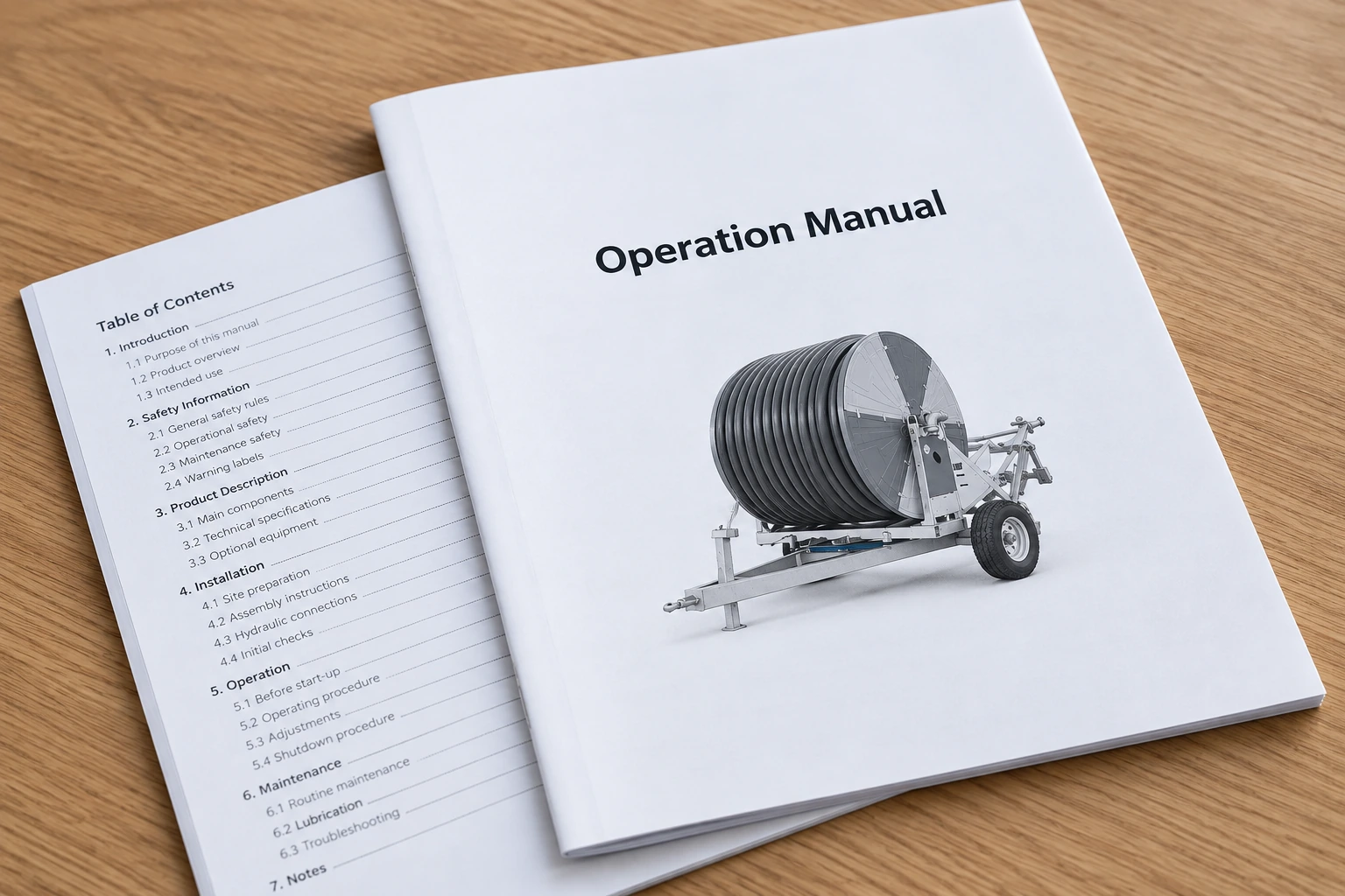 Technical manual and document layout