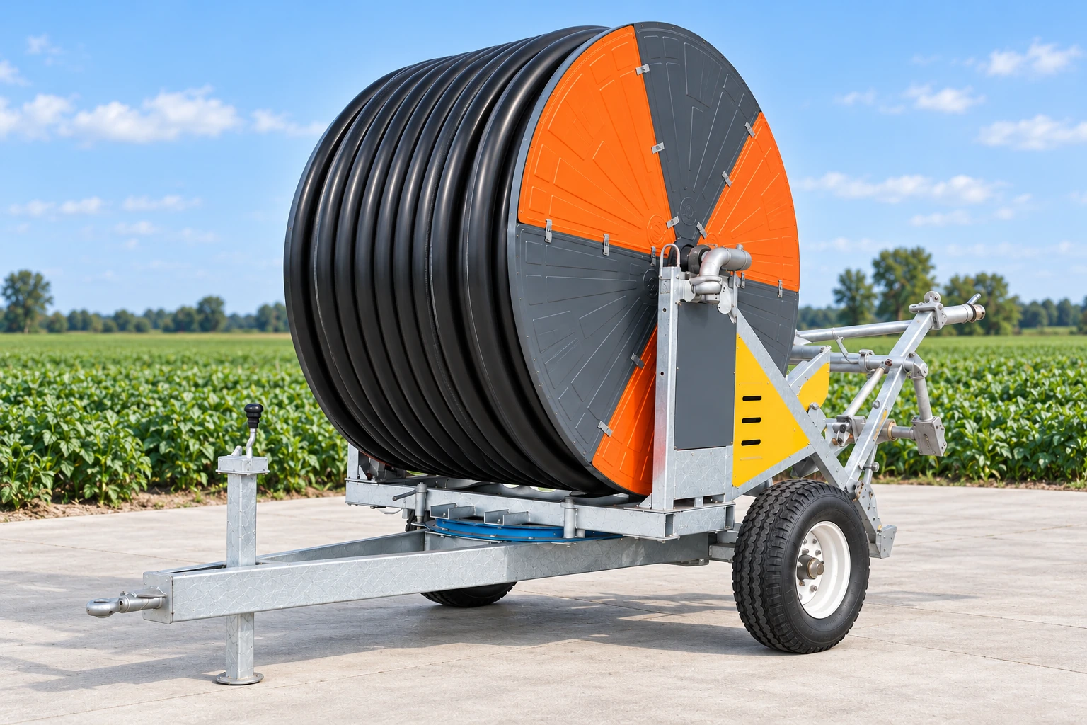 JP50-200 hose reel irrigator, JP series reference illustration